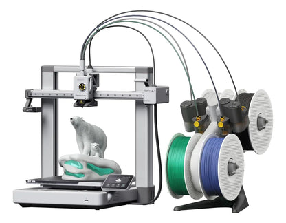 Bambu Lab A1 Combo – Impresora 3D Multicolor con AMS Lite, Calibración Automática, Compensación de Flujo, Silenciosa